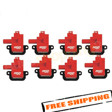 MSD 82628 Red Ignition Coil 8-Pack for 1997-2...