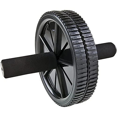 Dual Exercise Ab Wheel- Roller with Handles,Black,One Size,GF-Dew - Image 2 of 4