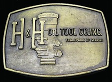 H H Oil Tool Company rj Vintage Belt Buckle