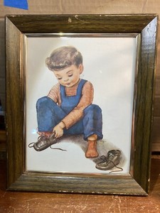 Vintage Providence Lithograph Print from the 1950's, Mid Century Artwork