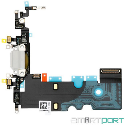 FÜR iPHONE 8 LADEBUCHSE GRAU STEREO MIKROFON ANTENNE DOCK CONNECTOR FLEX SE 2020