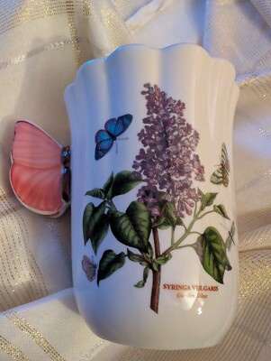Portmerion Botanical Garden Bouquet Mug W/ Box Wow The Butterfly Handle!
