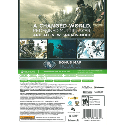 Call of Duty: Ghosts - XBOX 360 completa, CIB, manuale incluso... - Foto 2 di 8