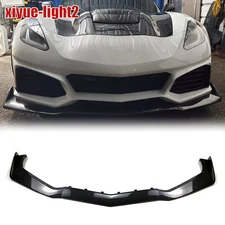 Carbon Fiber Front Bumper Lip Splitter Spoiler For Corvette 2014-19 C7 ZR1 Style