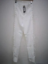 ISIF High Waisted Lace-Up Leg Straight leg Trouser