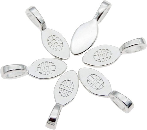 Embout Pince (pinch Bail) Lotus Cristal – Strass Pavé Argent