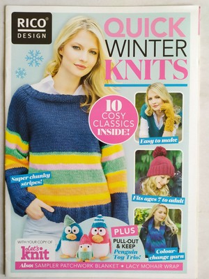 10 Quick Winter Knits Lets Knit Magazin Promo Strickmusterheft 