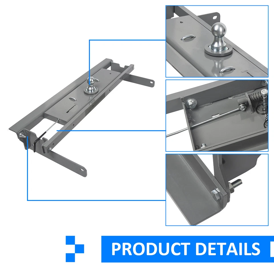For 2016-2019 Chevy Silverado 2500 HD GMC Sierra Gooseneck Hitch Complete Kit Foto 4 de 4