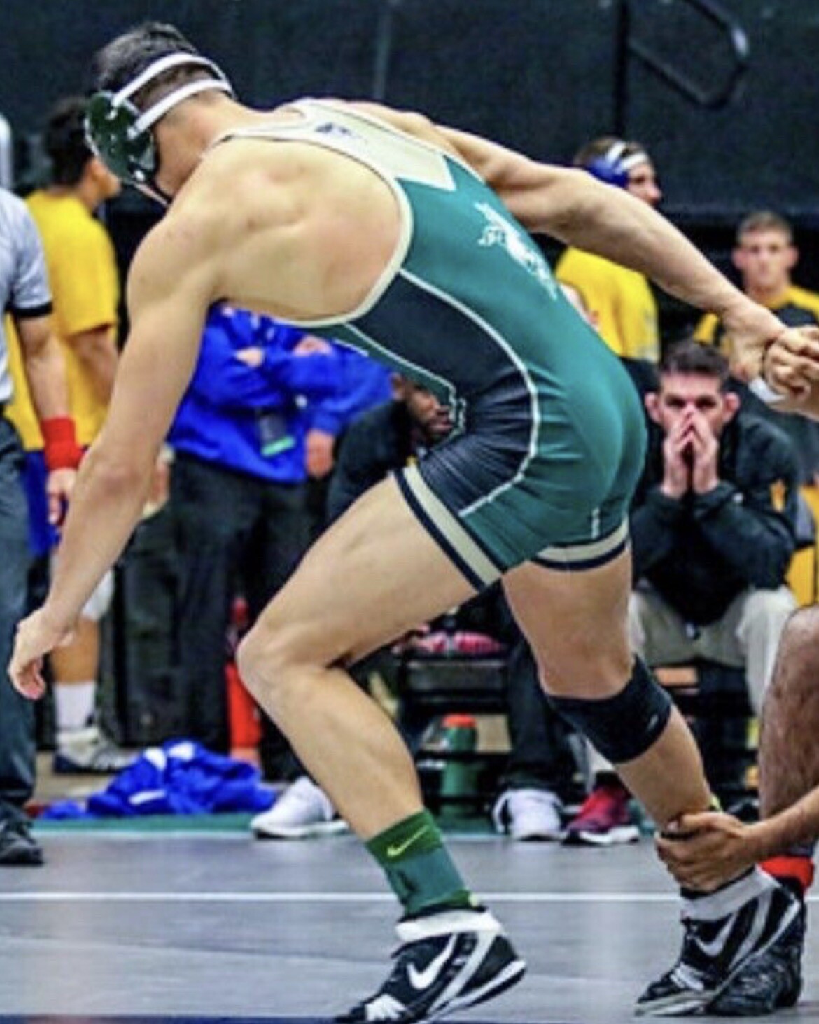 Cal St Poly University Wrestling Singlet Team Mustangs Lycra Rare