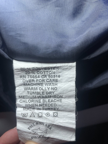 Paul And Shark Kipawa Lightweight Jacket Vintage Yachting XXL 2XL No433 'Defect' - Picture 11 of 13