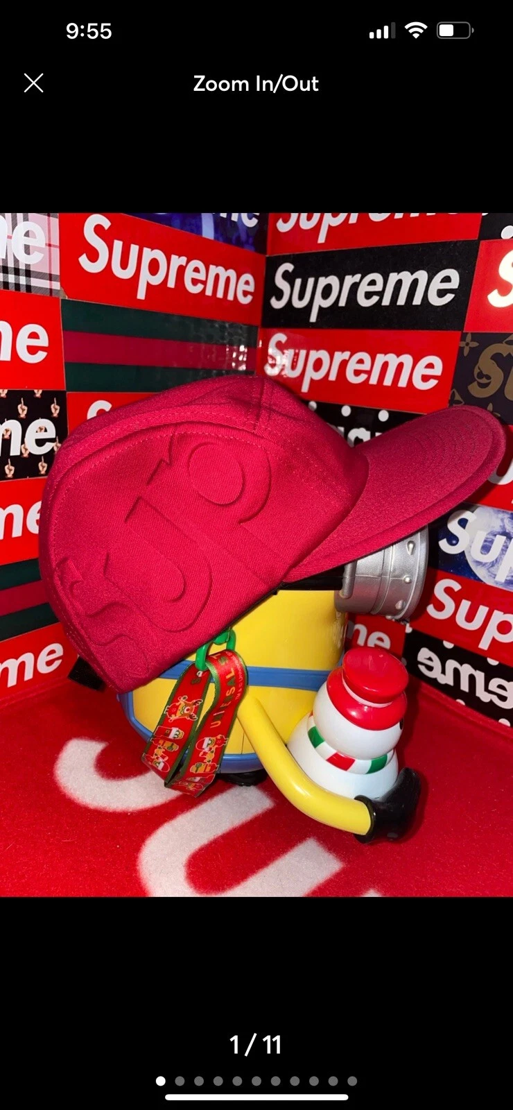 Casquette Sup Camp Supreme surélevée FW16 RARE NEUVE