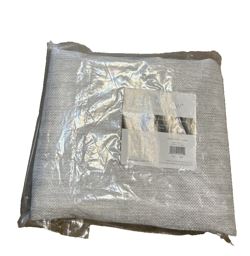 Clean Window Curtain Panel, Grey, 50" x 84" - Image 2 of 2