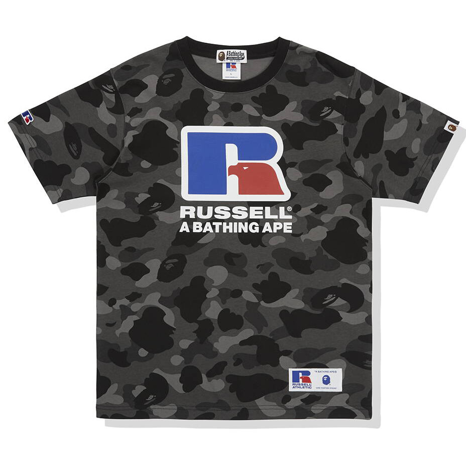 A BATHING APE × RUSSELL ATHLETIC BAPE x RUSSELL COLOR CAMO
