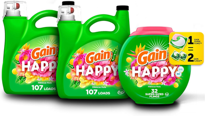 #ad #ad Bundle of Liquid Laundry Detergent Happy HE Compatible 154 Fl Oz 107 Loads $74.87