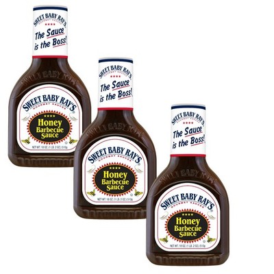 (14,89 EUR/l) Sweet Baby Ray's Honey Barbecue Sauce Sparpackung 3x 425ml