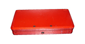 Nintendo 3DS Console Flame Red  CTR-001 Tested Authentic + Charger + Case