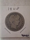 1911-D Barber Half Dollar 90% Silver