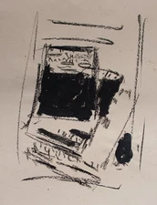 Christian Lindow design poster Ammann Verlag large format mixed media 1982