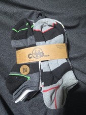 Copper Demin 20 Pk No Show Socks Kids/Adult Shoe Sz 3-9