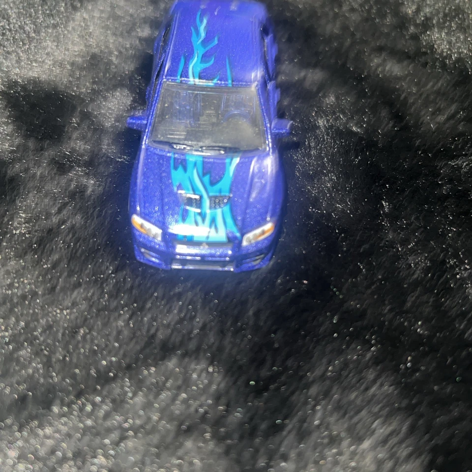 Fast & Furious Mitsubishi Lancer Evolution VII Blue 1:64 ERTL Racing Champions - Image 2 of 4