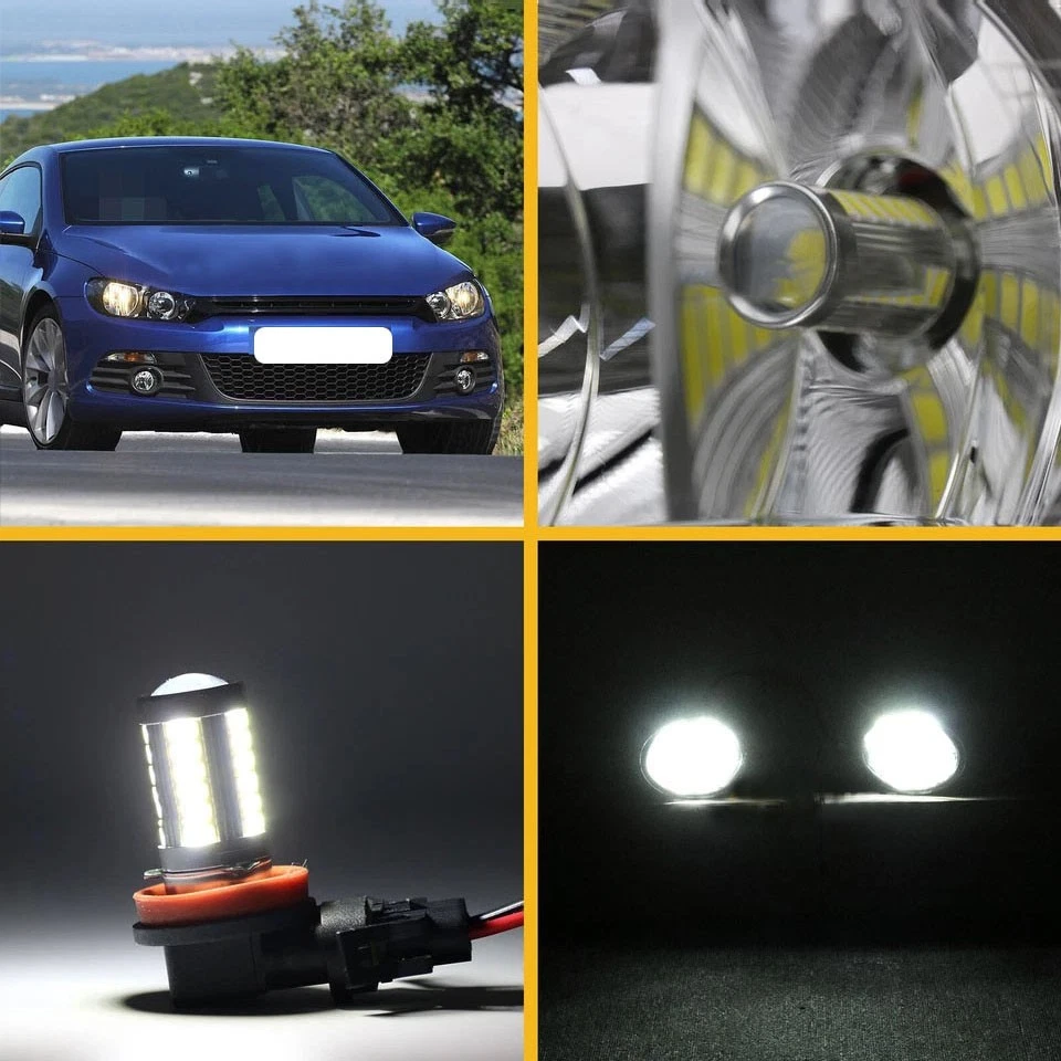 Противотуманные фары передний бампер светодиодные с проводом для Volkswagen Scirocco 2009-2014 - Изображение 2 из 4