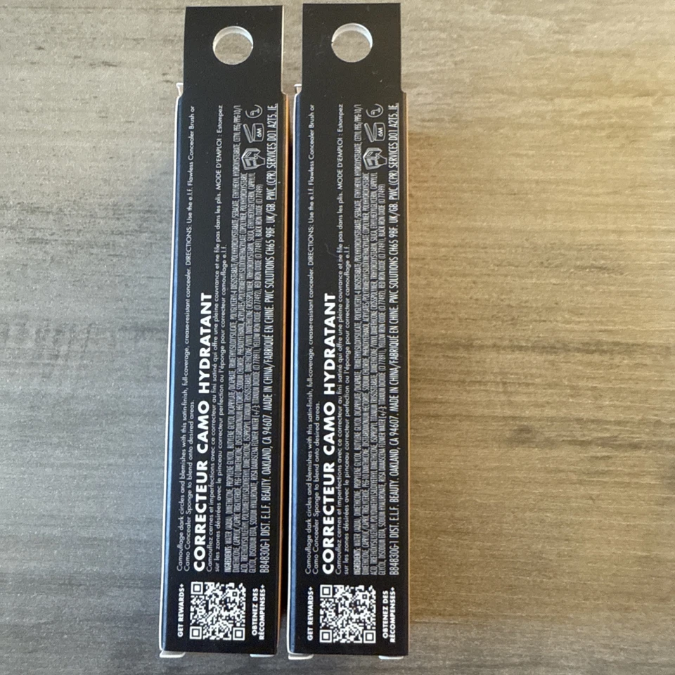 2 ELF Hydrating Camo Concealer Deep Olive 84830Full Coverage Satin 0.2oz NIB - Image 3 of 3