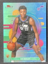 Ace Bailey 2025-26 Topps Finest Uncommon Sky Blue Refractor Base RC /250 #5