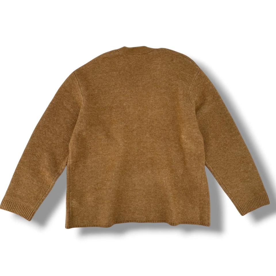 Reba Equestrian Horse Knit Cardigan Sweater Women’s Sz XL Tan Western Ranchwear - Image 3 of 4