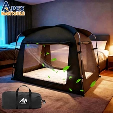 Indoor Privacy Tent Portable Bed Blackout Sleeping Space Canopy for Kids Adults