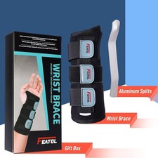 FEATOL Wrist Brace Hand Brace, Carpal Tunnel Wrist Splint Night Support for Wome