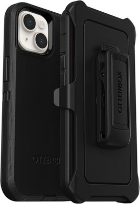 Otterbox Iphone 14 & Iphone 13 Defender Series Case Black, Rugged & Durable