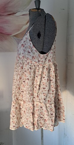 Becool Wns L Boho Babydoll Top Ruffle Romantic Country Rose Cottagecore Tunic - Picture 2 of 5