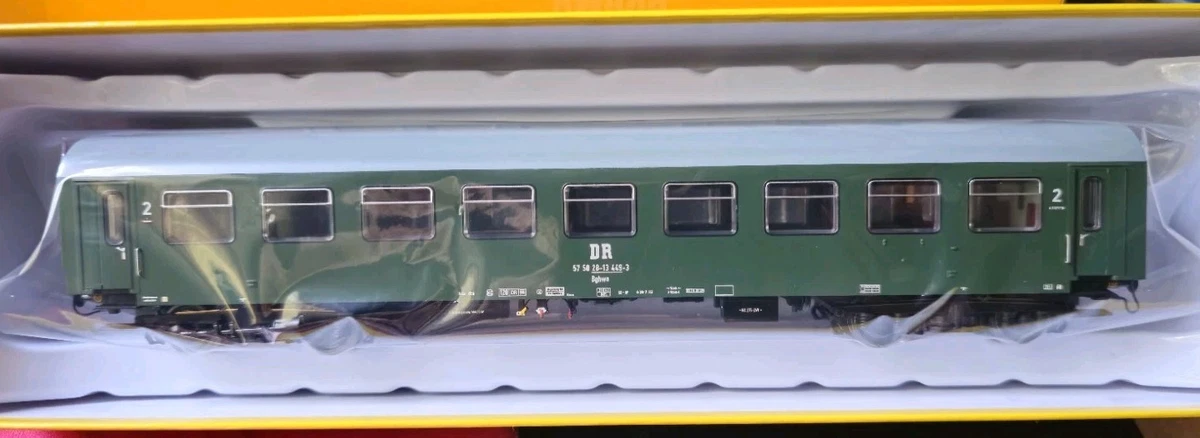 BRAWA 51321 H0 Reko Personenwagen Bghwe Grün Graues Dach DR Ep.IV Neuware