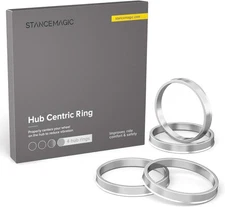 CNC CONNECT Hub Centric Rings 106 to 95.1 Set of 4 Aluminium Alloy Hubring O.D:1