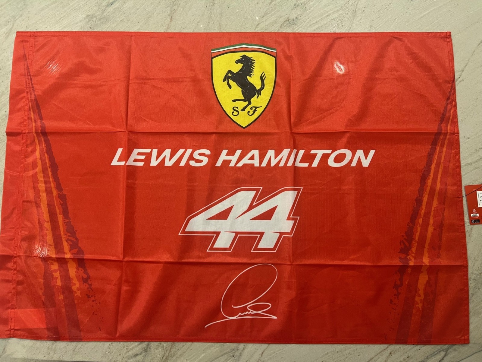 Scuderia Ferrari Lewis Hamilton #44 Team Flag F1 23" x 36"
