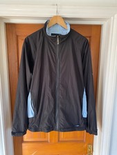 Proquip Aqualite Golf Regenjacke Herren Gr. L schwarz blau Windbreaker Teflon