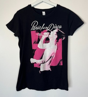 Panic! At The Disco Pre-Shrunk Cotton Short Sleeved Music T-Shirt By Tultex