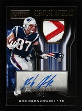 2018 Panini Playbook Signature Materials Prime 6/10 Rob Gronkowski Auto 0c3