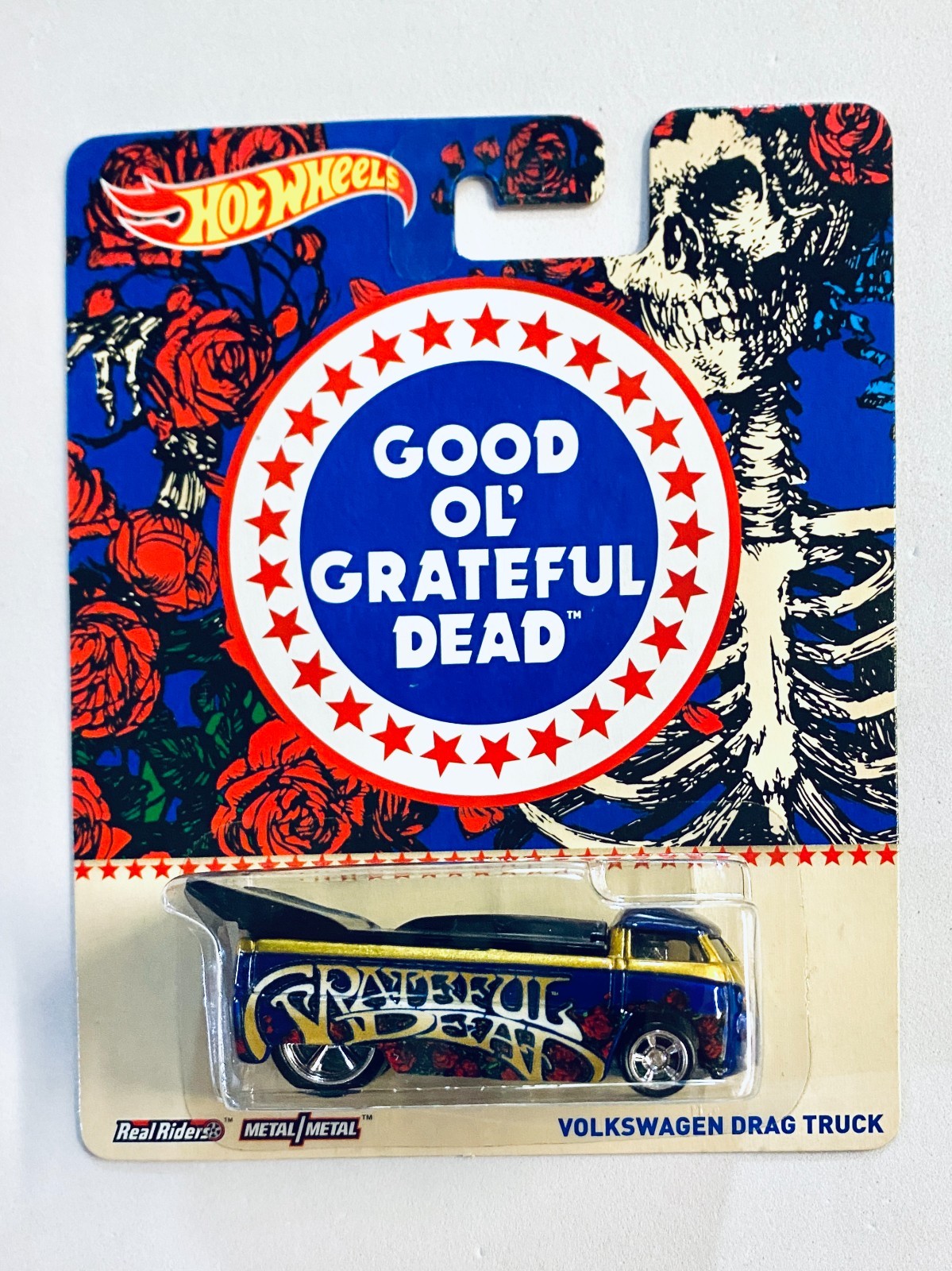 Hot Wheels - 2013 Good Ol' Grateful Dead - Volkswagen Drag Bus - Real Riders