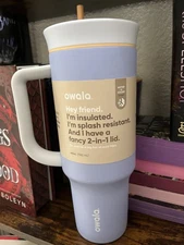 Owala 40 oz Travel Tumbler Straw Cup Cloud 9 