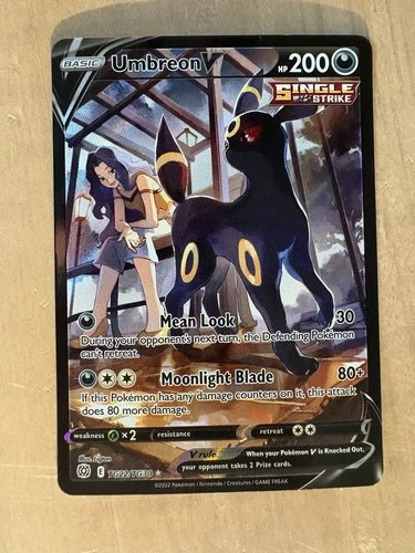 2022 Pokemon Umbreon V TG22/TG30 Brilliant Stars Trainer Gallery Holo Card