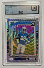 2024 Panini Donruss Optic AJ Barner Silver Wave /300 #204 MPE 10 Slab Nice RC SP