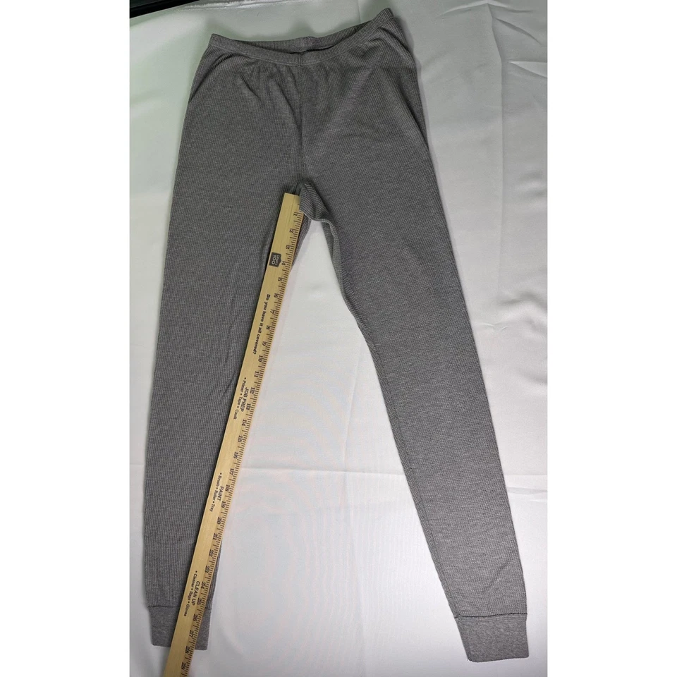 Pantalones de Capa Base Térmica Gris Fruit of the Loom Niños Talla S/CH (4/6) Tejido Gofre Foto 3 de 4