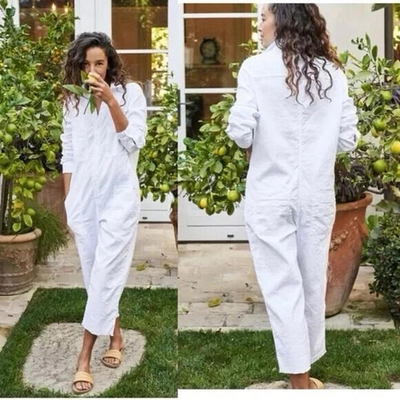 #ad Frank amp; Eileen White Northern Ireland Playsuit Jumpsuit $159.99