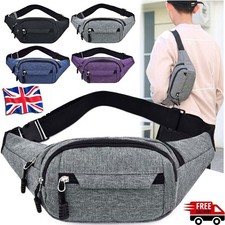 Waist Bum Bag Unisex Men Women Fanny Pack Holiday Travel Money Belt Pouch Wallet