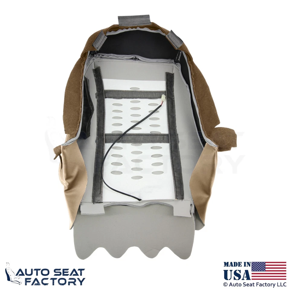 Fundas inferiores delanteras de cuero genuino beige Sahara para Mercedes Benz Clase S 2010-2013 Foto 3 de 4