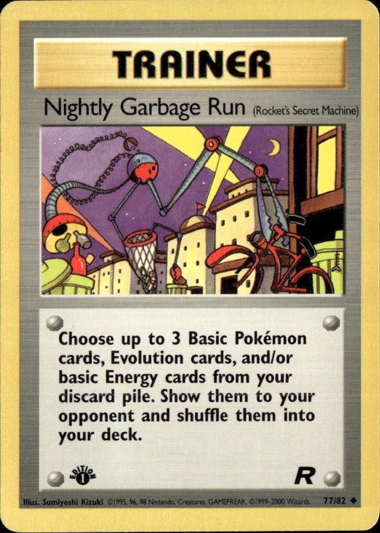 Nightly Garbage Run (Rocket's Secret Machine) Uncommon Team Rocket 77/82 MP Sumi