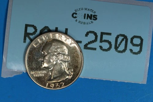 1962 25C WASHINGTON SILVER QUARTER DOLLAR PROOF RAW-2509