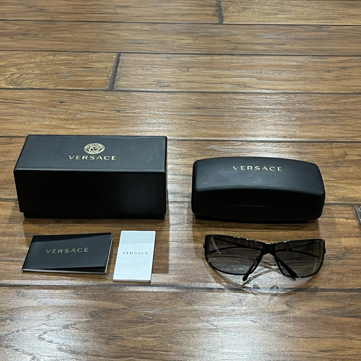 VERSACE Wrap Sunglasses Model 2048 Halle Berry 2006 Vintage Y2K Versace Wrap Sunglasses for Women | eBay main image 3