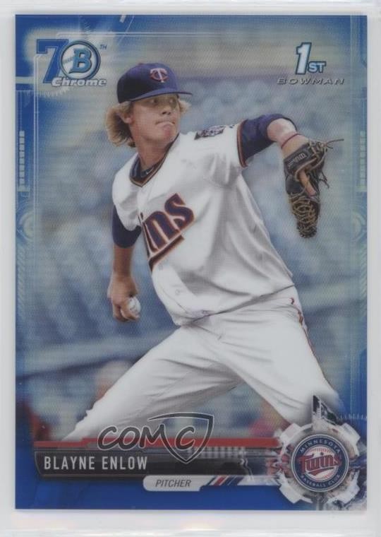 2017 Bowman Draft Chrome Blue Refractor 70th Anniversary /200 Blayne Enlow 07d9